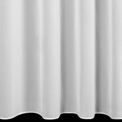 Bijela zavjesa od šifona ukrašena volanom, s vezicom, 400x250 cm LUISA 