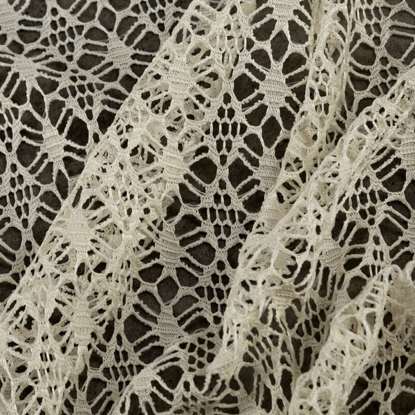 Bež mrežasta zavjesa, nije potrebno glačanje, 140x250 cm, MIRELLA