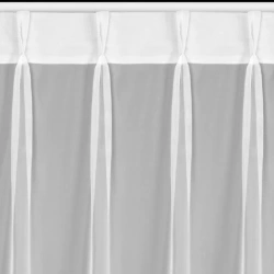 Zavjesa od glatkog mat voala 80x270 cm FLEX 1:1,5 - Lucy