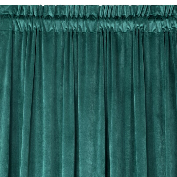 Zavjesa od jednobojnog mekog baršuna trakasta 140x270 cm ružičasta ROSA