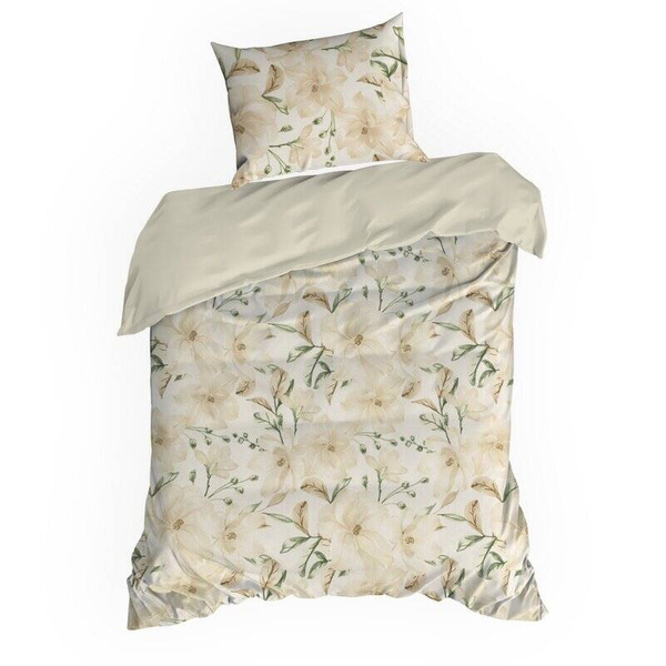 Posteljina 140x200 od ranforce pamuka ukrašena cvjetnim uzorkom Sonia