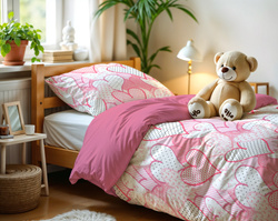 Dječji set posteljine 140x200/220, srca