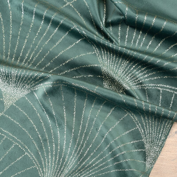 Baršunasti nadstolnjak 35x220 s velikim art deco lepezastim uzorkom Blink 14