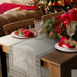 Tapiserijski nadstolnjak 45x140 cm ukrašen božićnim motivom