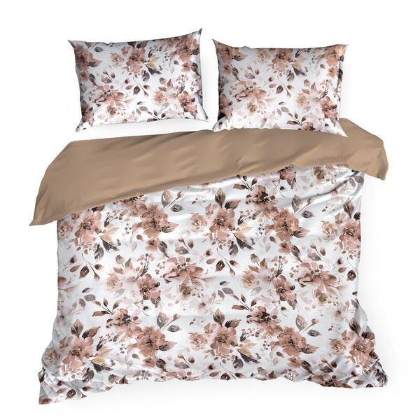 Posteljina 160x200 cm od pamučnog satena s cvjetnim uzorkom SPRING