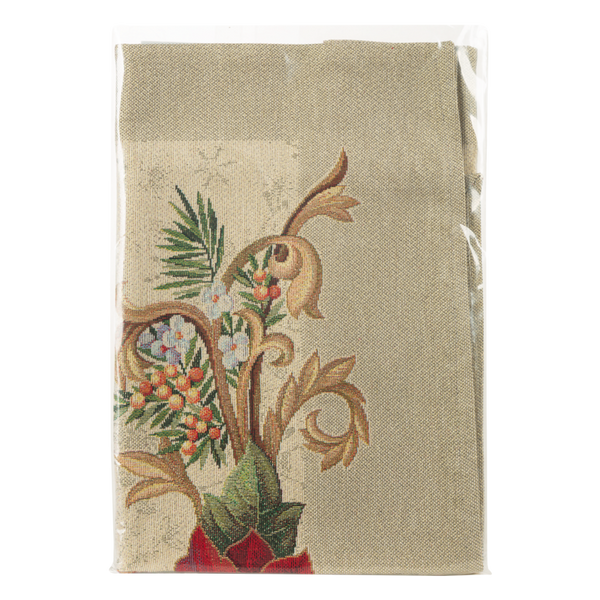 Tapiserijski nadstolnjak 50x110 cm ukrašen božićnim motivom