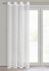 Bež mrežasta zavjesa, nije potrebno glačanje, 140x250 cm, MIRELLA