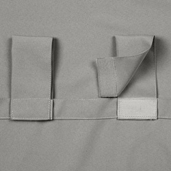 Zavjesa za terasu 155x200 boj srebrna od nepromočive tkanine sa čičak trakama, GARDEN