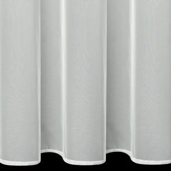 Bijela mrežasta zavjesa ukrašena cvijećem i malim 3D perlicama, 140x250 cm- JASMIN 3 Eva Minge