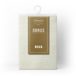 Bež stolnjak 140x300 cm tkan sjajnim koncem - GLAMO