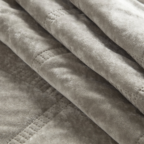 Baršunasti prekrivač za krevet 170x210 cm ukrašen prošivanjem Velvet  1