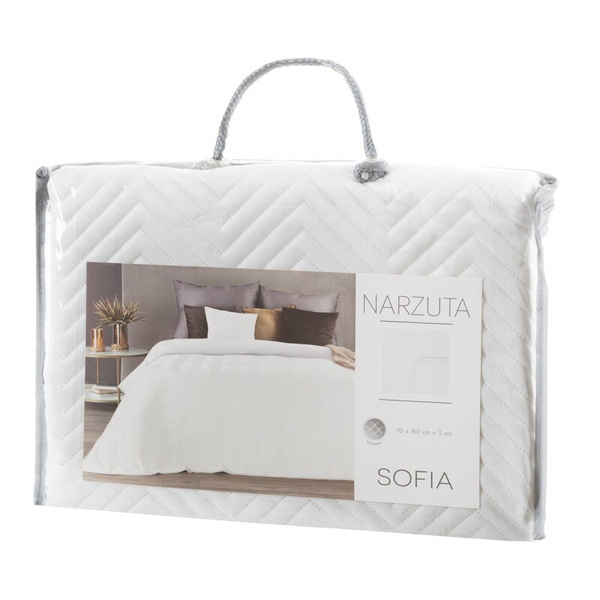 PREMIUM Prekrivač za fotelju 70x160 izrađen od mekog i mat baršuna, prošiven u uzorku riblje kosti metodom vrućeg prešanja Sofia