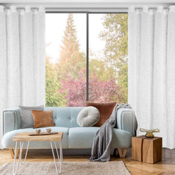 Zavjesa 140x250 MARION ukrašena dlakavim dodatkom