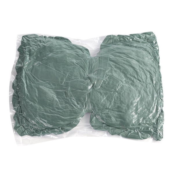 Baršunasti jastuk s punjenjem u obliku mašne 55x35 cm, obrubljen volanima,