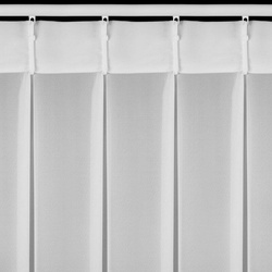 Bijela šifonska zavjesa ukrašena aplikacijom, 80x270 cm , FLEX 1:1,5 - LORETA