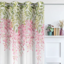 Zavjesa s motivom ružičastog cvijeta 140x250 JULIETA