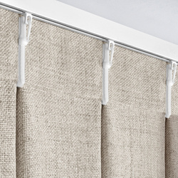 Zavjesa s lanenim tkanjem s melange efektom, 125x270 cm FLEX 1:1,5 - Jula