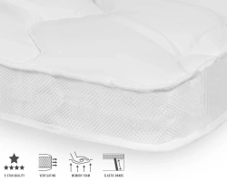 Nadmadrac od memorijske pjene bijeli 3D Air Hotel 180x200