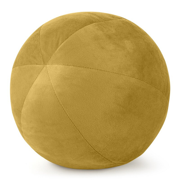 Ukrasni jastuk, kugla O 24 cm od baršuna s kontrastnim rubom Gaja  