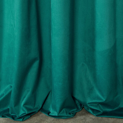 Zavjesa od jednobojnog mekog baršuna trakasta 140x270 cm ružičasta ROSA