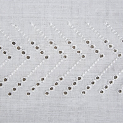 Stolnjak 160x350 sa suptilnim ukrasnim vezom, svijetlo krem ​​boje Ines