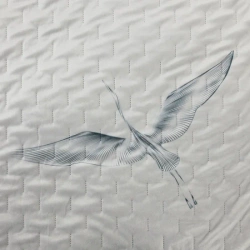 Prekrivač od mekanog baršuna s printom ždrala 220x240 Premium Lea