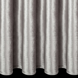 Srebrna zavjesa od sjajnog baršuna 140x270 cm traka - CAMERON