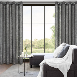 EVA MINGE gotova zavjesa 135x250 od šifona ukrašena moher koncem Selma