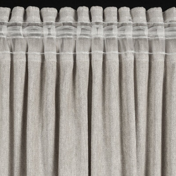Bež zavjesa od šenil tkanine 140x270 cm traka - MEGI