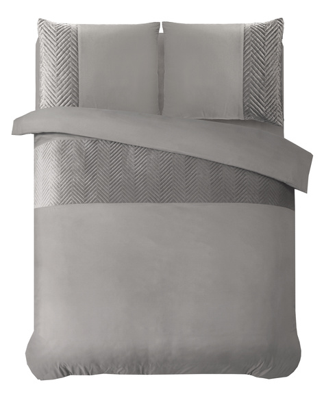 Luksuzna posteljina s baršunastim ukrasom 140x200/220 Velvet Crossline