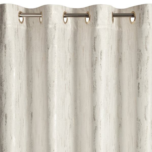 Baršunasta baršunasta zavjesa ukrašena istrošenim printom, 140x250 cm, rupice - ARNITA