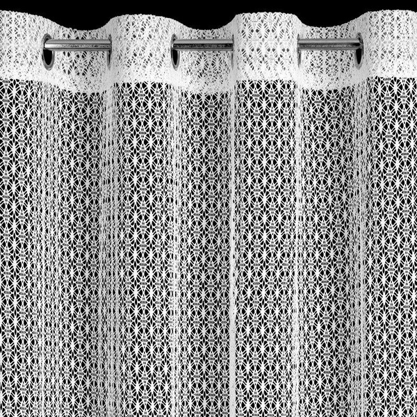 Bež mrežasta zavjesa, nije potrebno glačanje, 140x250 cm, MIRELLA