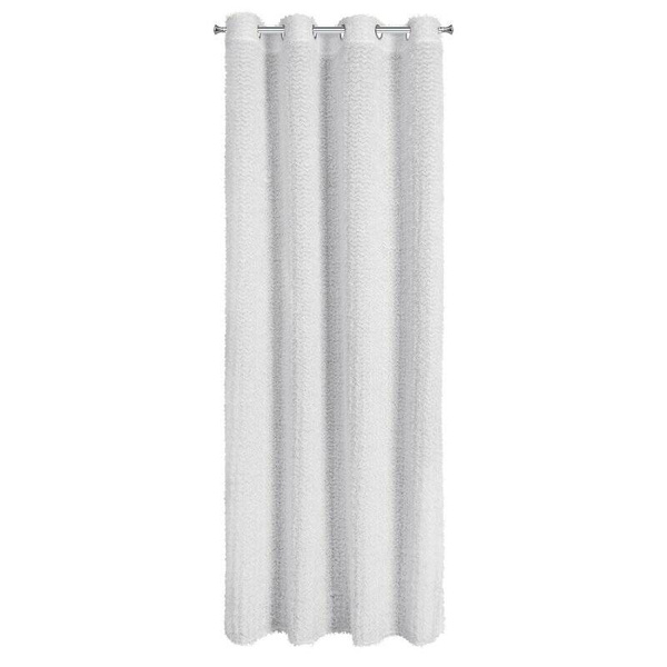 EVA MINGE gotova zavjesa 135x250 izrađena od šifona ukrašena moher koncem i suptilnim volanima TIFFANY