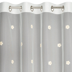 Dječja zavjesa s cvijećem izvezenim lepršavim koncem 140x250 Elsa