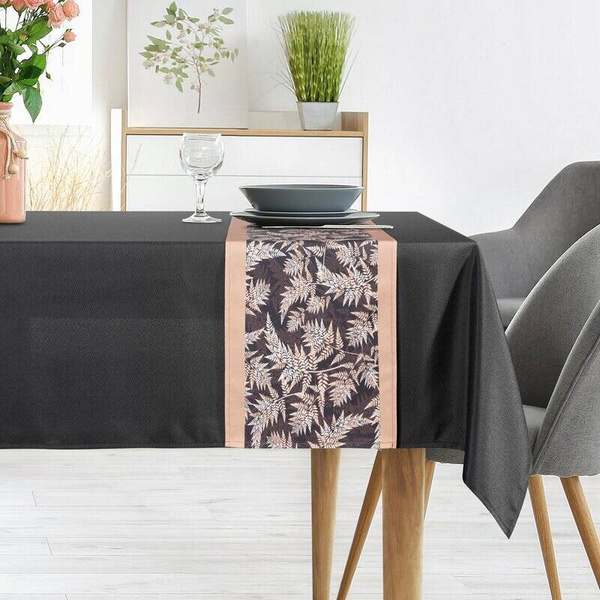 Set stolnjak 140x260 i nadstolnjak 33x260 ukrašen biljnim uzorkom ANITA 1