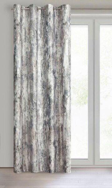 Baršunasta zavjesa sa srebrnim uzorkom, 140x250 cm - MALIA