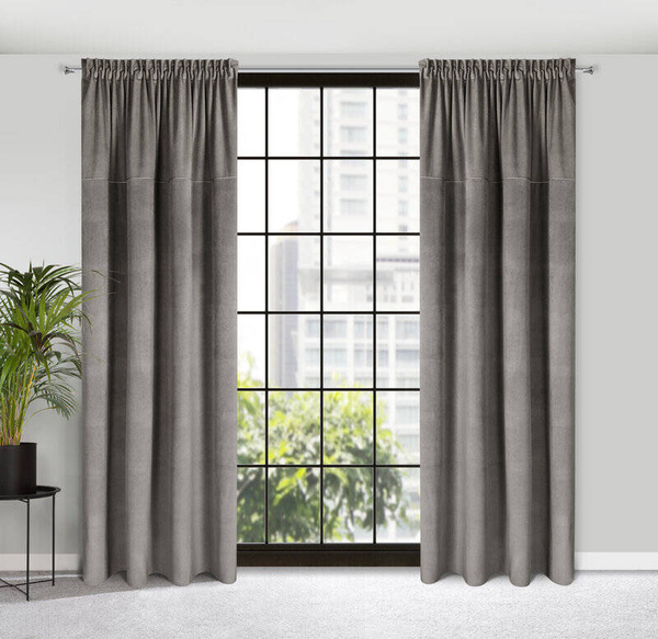 Baršunasta zavjesa 140x300 s finim strukturalnim uzorkom, gramature 200 g/m2 Milo