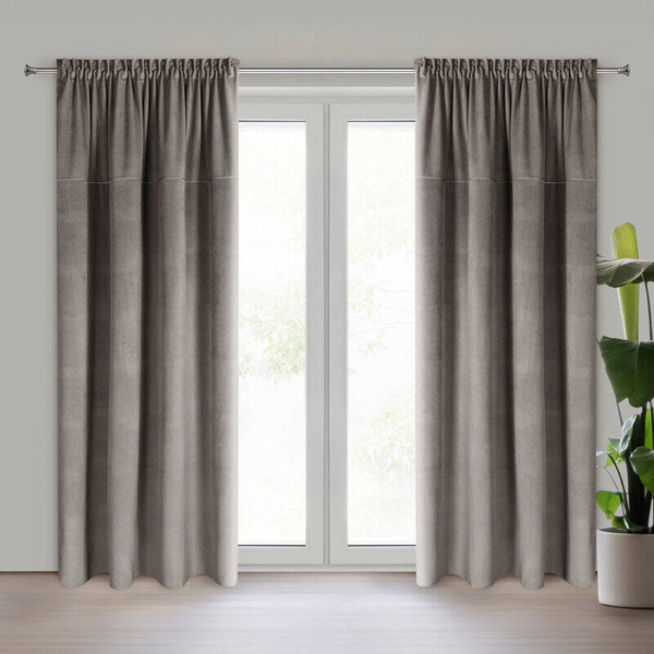 Baršunasta zavjesa 140x300 s finim strukturalnim uzorkom, gramature 200 g/m2 Milo