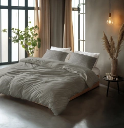 Pamučna posteljina 140x200/220 Sleeptime Pure Mellow Stone
