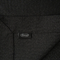 Crni stolnjak sa ukrasnim rubom i srebrnim koncem 145x350 Stella 1