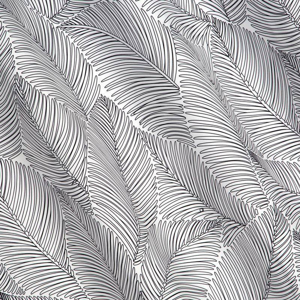 Zavjesa gotova bijela s crnim otiskom lišćana ušicama 140x250 Kendra , jedan komad u paketu