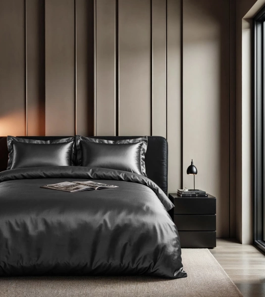 Elegantna posteljina od mikroperkal satena 140x220 Glossy Wit 