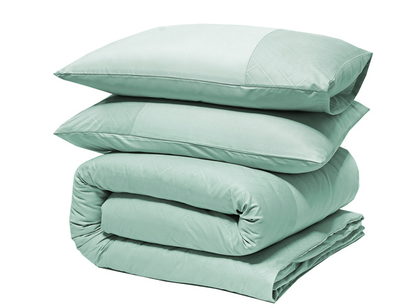 Set posteljine 140x220 od mikrovlakana s nježnim konkavnim uzorkom Embossed