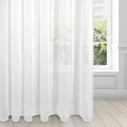 Zavjesa od glatkog mat voala trakasta 300x270cm bijela boja Lucy