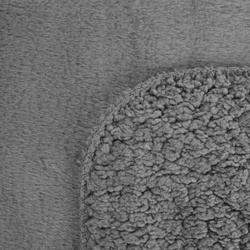 Zimska deka 170x210 cm, dvostrani prekrivač od ugodnog krzna i tkanine s uzorkom janjeće kože, NINA Premium