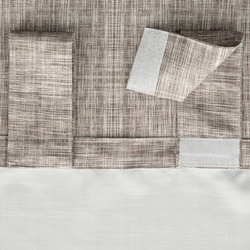 Zavjesa za terasu 155x220 sa biljnim motivom od nepromočive tkanine sa čičak trakama GARDEN