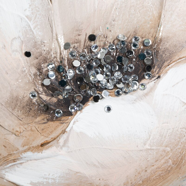 BLOOM slika, ručno oslikano cvijeće na platnu s aplikacijom od kristala Slika 321 70x100