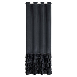 Gotova baršunasta zavjesa s volanima i ukrasnim kamenčićima Carli 140 x 250 cm