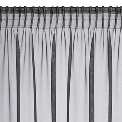 Zavjesa DEBORA na traci 140x270 cm crna