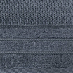 Pahuljasti ručnik 30x50 cm s reljefnom kariranom teksturom i baršunastim rubom, 500 g/m2 Adore
